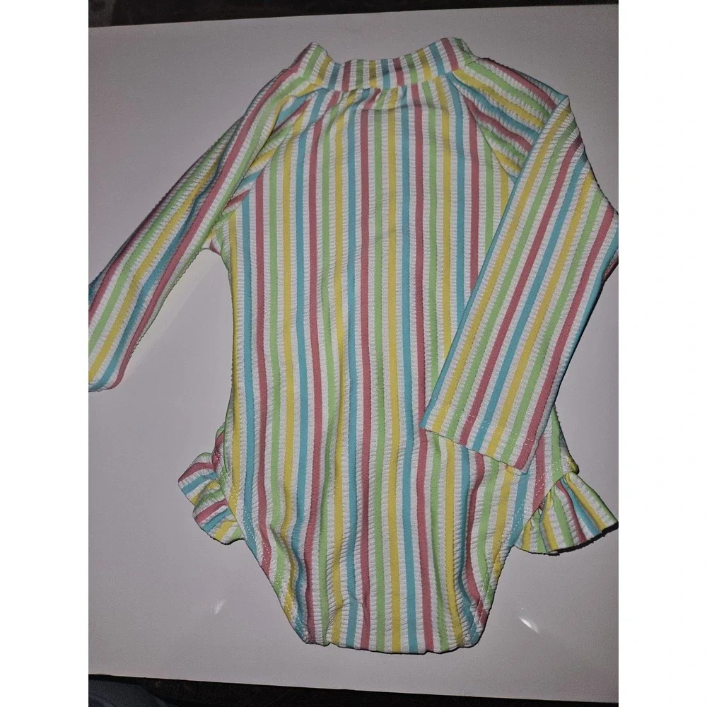 6-9 Mos Little Me One Pc Swim Suit Upf 50+ New